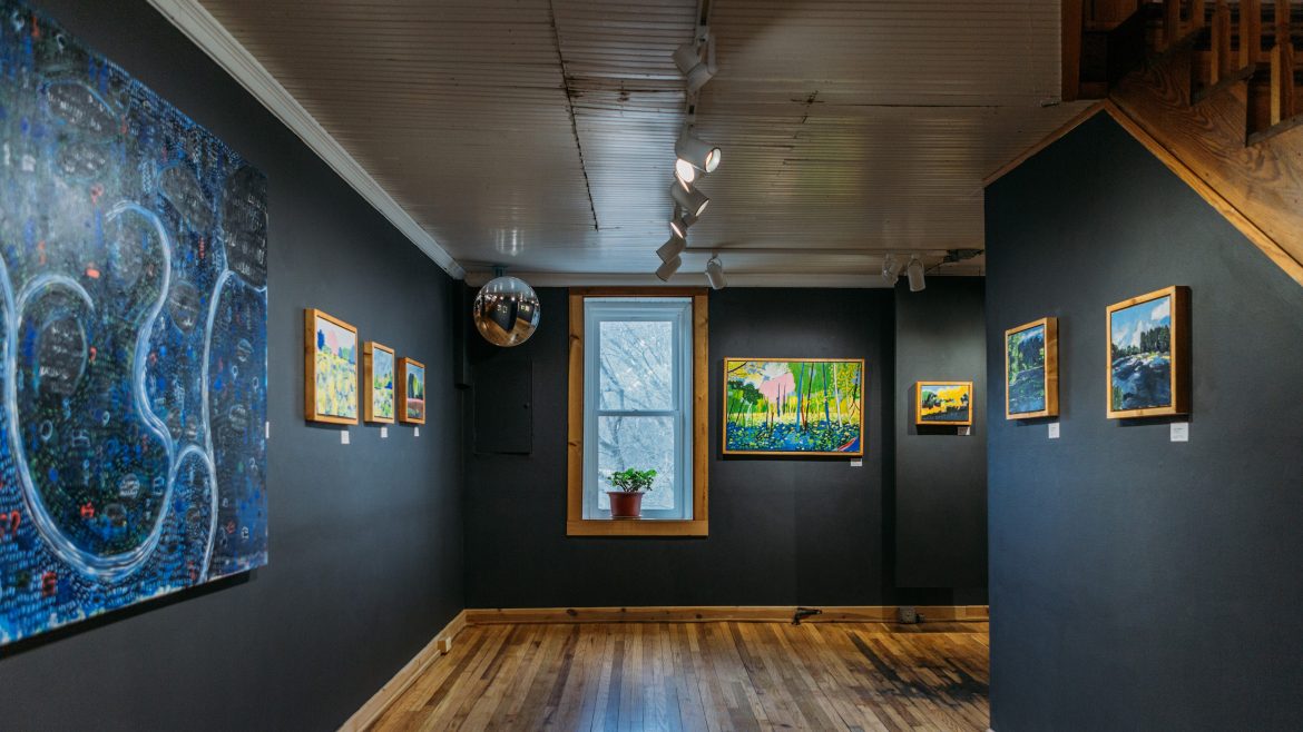 Interior shot of the Lanesboro Gallery